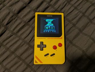 ModRetro Chromatic (Volt) with game