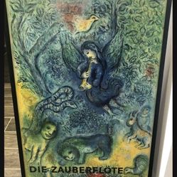 MARC CHAGALL ORIGINAL 1966 POSTER MOZART MAGIC FLUTE DIE ZAUBERFLOTE MET OPERA