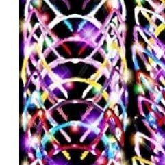 Horns cat Ears tiger 10  headband led Glow Girls party festival