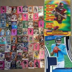 66 Total Cards For 80 (1.21 Each) Jayden Daniels Power Players Refractor + Cam Ward Absolute Rookie Patch + 64 NFL Cards (Read Description)