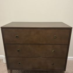 3 Drawer Walnut Dresser