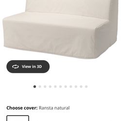 Ikea Sleeper sofa, Ransta natural White 