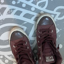 Red Converse High Top 9.5