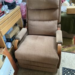 Small Brown Corduroy La-Z-Boy Rocker