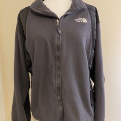 The North Face Gray Fleece Jacket Size Medium