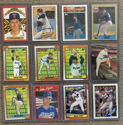 Nolan Ryan 12 Card Lot NR-MINT Condition 
