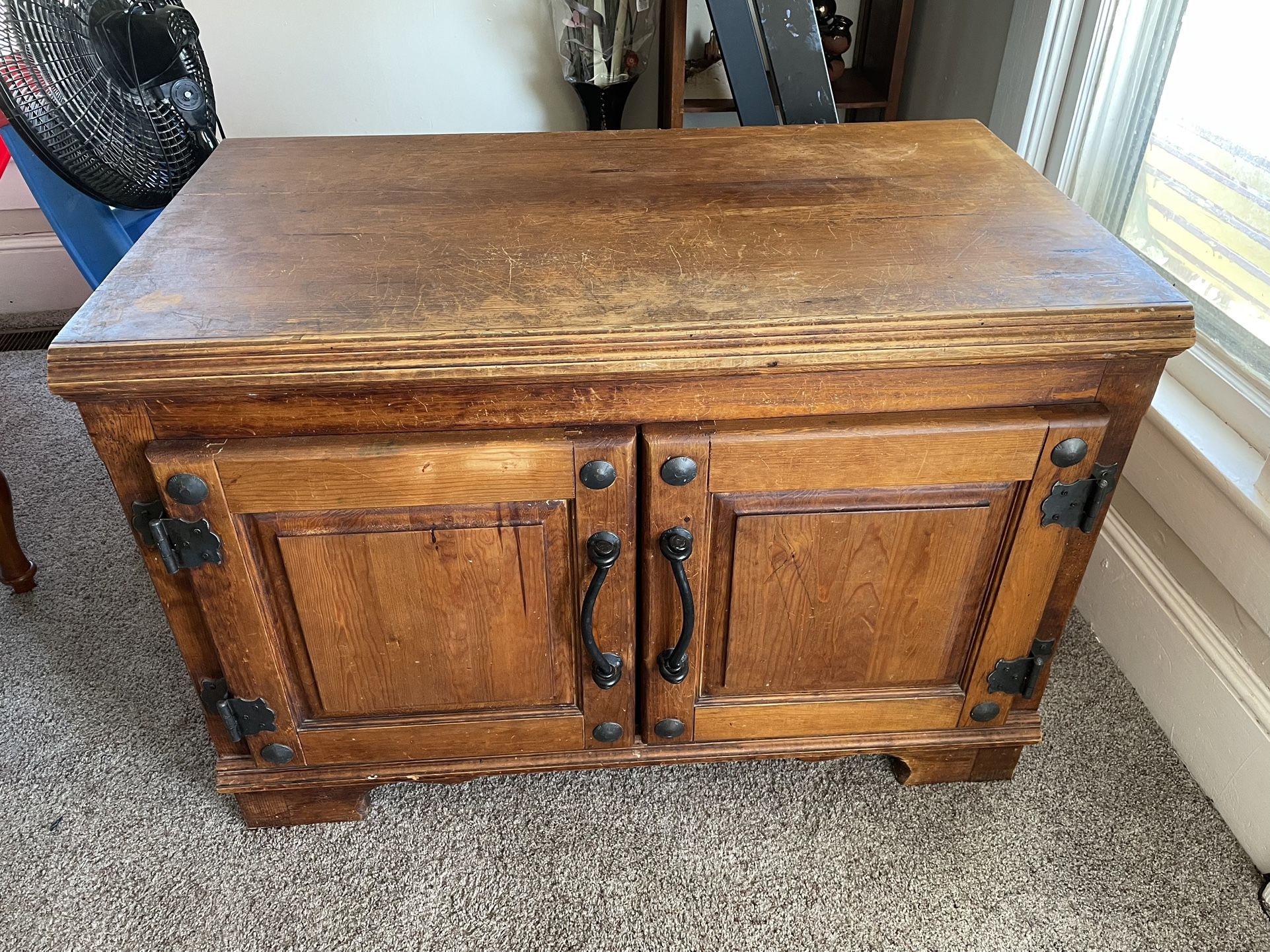 Wooden storage cabinet