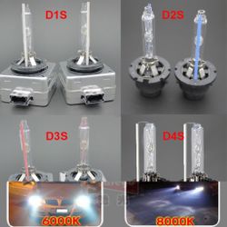 Replacement Headlight Light Bulbs For Factory Hid System - Direct Xenon Replacement - No Cutting - Any Size To Fit Cadillac Escalade 2 Infinti G35 Bmw