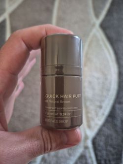 The face shop, quick hair puff, brown hair coloring