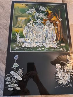 Asian Laquer Paintings 