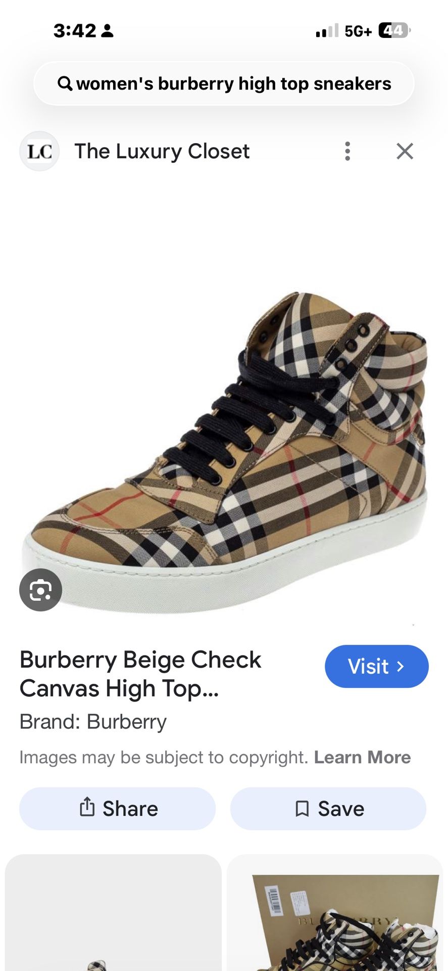 Burberry High tops