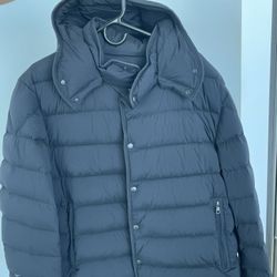 Moncler Jacket W Attachable Hoodie - Plain/Lowkey - Size 6 
