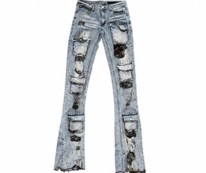 GRAVEWORN STACKED JEANS. 🖤