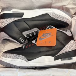 10.5mens Jordan Black Cement 3 (2024)