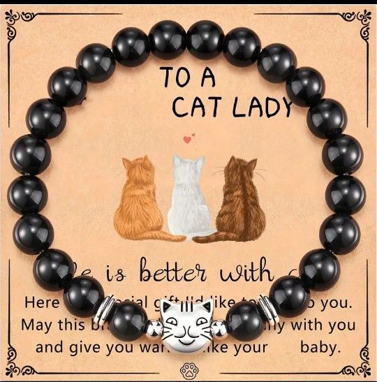 "Crazy Cat Lady" Charm Bracelet