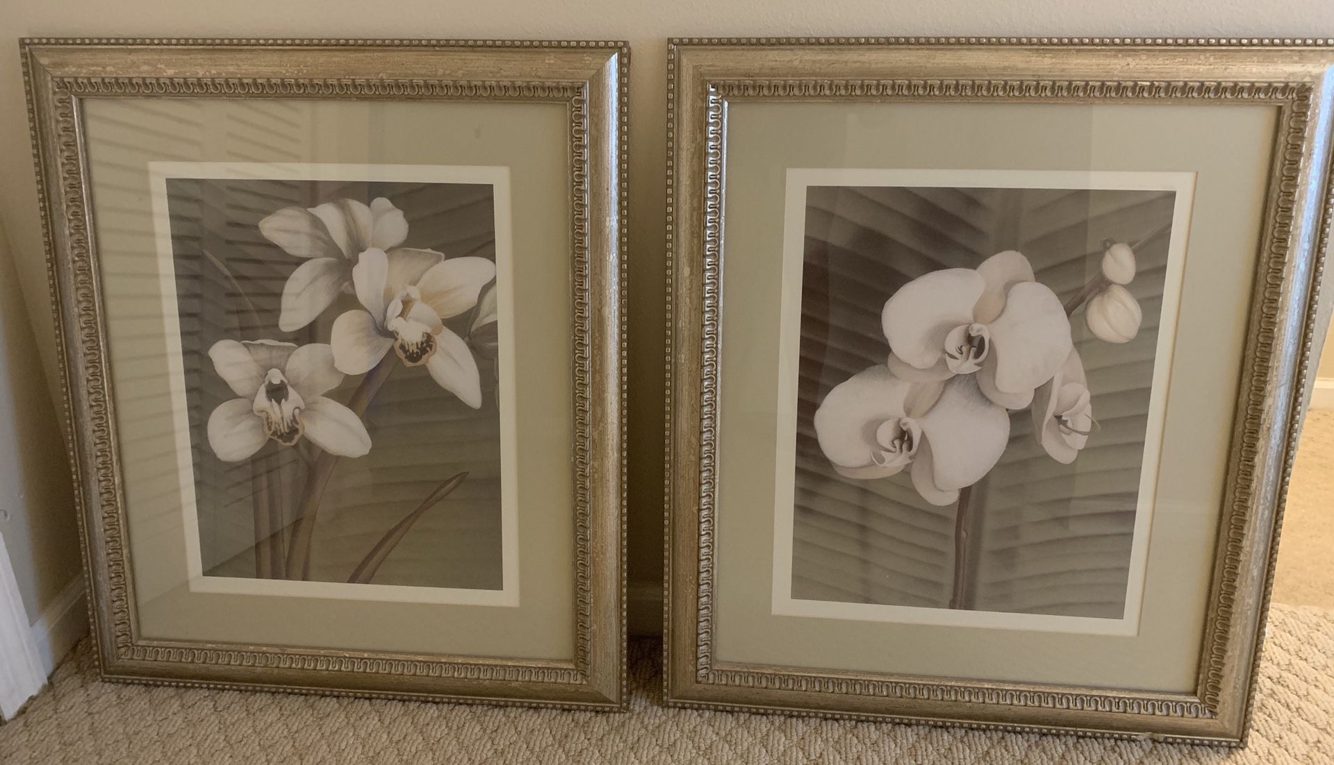 Gorgeous framed orchids artwork