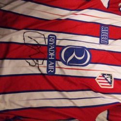 Signed Athletico Madrid Jersey By Antonio Griezmann