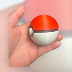 Pokemon Poke Ball - Game Inspired 3D Printed Art Toy SHIPS TODAY!