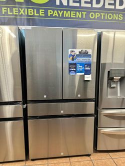 Samsung Bespoke 29 cu. ft. 4-Door French Door Smart Refrigerator with Beverage Center
