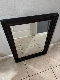 Wood mirror