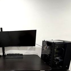 Dual LG 27GL83A-B 27” QHD 144Hz IPS Monitors + Dual Arm Mount