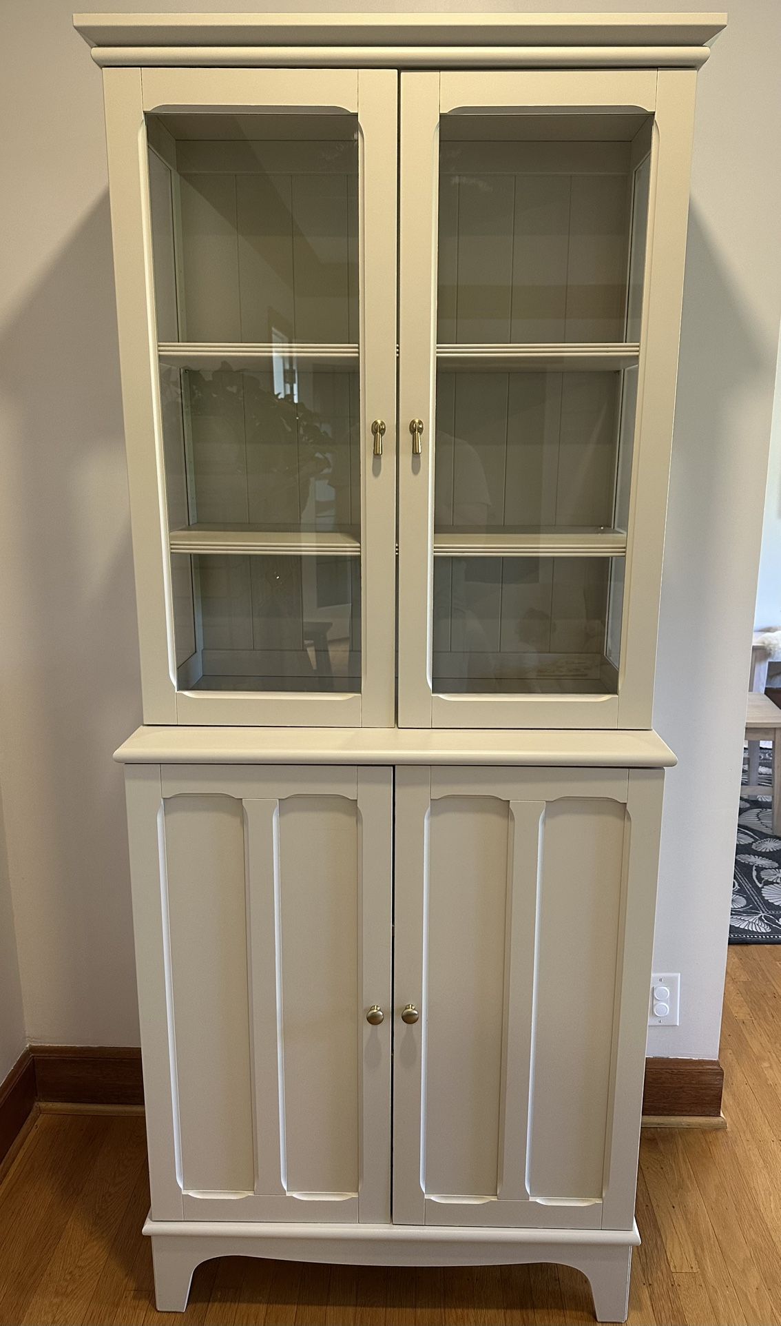 IKEA Cabinet Hutch With Glass Doors
