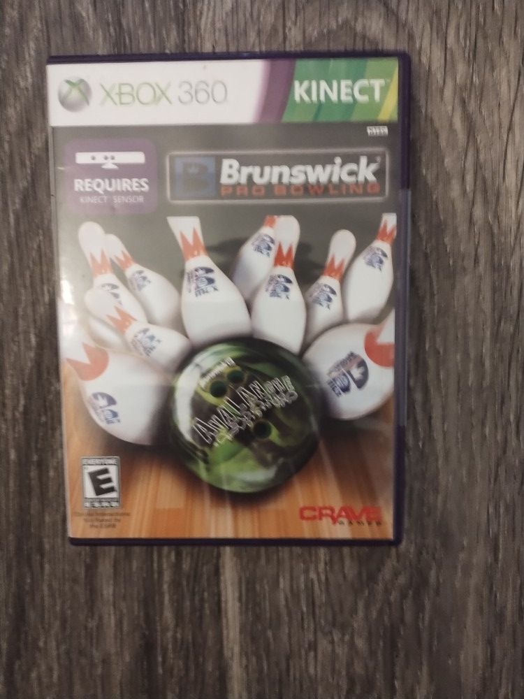 Xbox 360 Kinect Brunswick Pro Bowling Game 