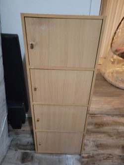 4-Door Wooden Storage Cabinet