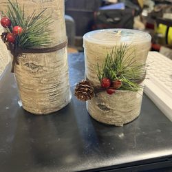 Birch Bark Woodland Candle