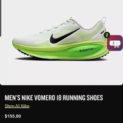 Mens NIKE Vomeros I8 Running Shoes 10.5 M