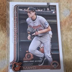 2025 Topps Update Series Coby Mayo Rc Card