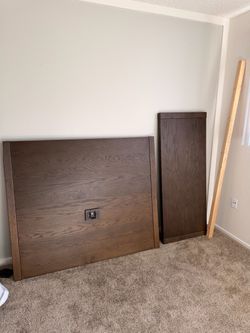 Living Spaces Nora Double/Full Mattress w/ Frame and Storage As Is