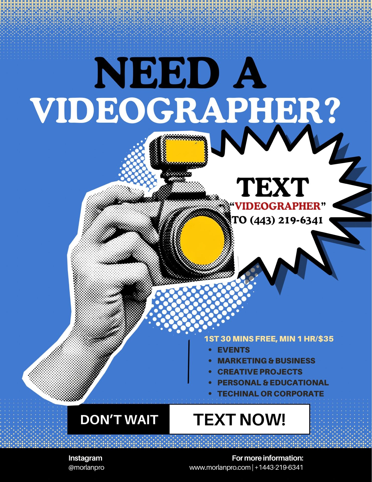 NEED A PHOTOGRAPHER?