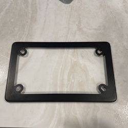 Black motorcycle tag frame like new condition