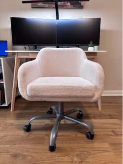 White Fuzzy Chair