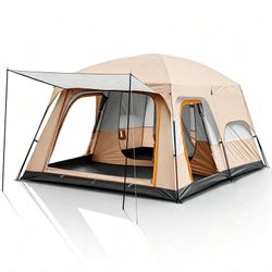 4-6 Person Tent for Camping, 10' x 6.8' x 6', Camping Tent with Porch, Superb Ventilation, Lightweight Portable, Waterproof