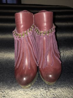 Platform Fringe Boots