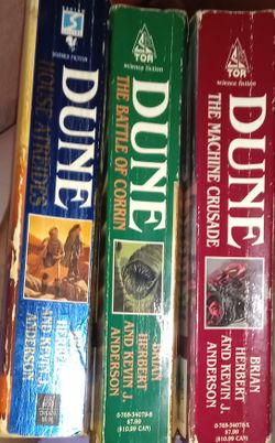 DUNE!!! THREE BOOK LOT (TWO FIRST EDITIONS) SOFTCOVER 
