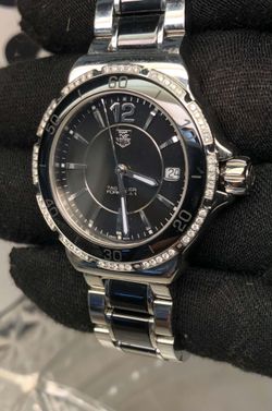 Tag Heuer Formula 1 Quartz Diamond Bezel Black Ceramic & Steel Women's Watch