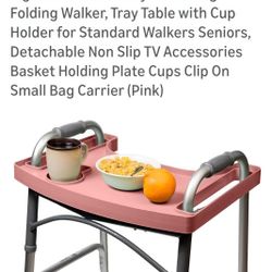 New Pink Walker Tray