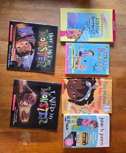 Children's Early Reader Book Lot 6pc - Junie B Jones Box Set, Monster Series, Amelia Bedelia