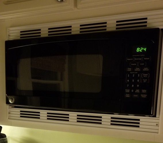 GE in-cabinet microwave
