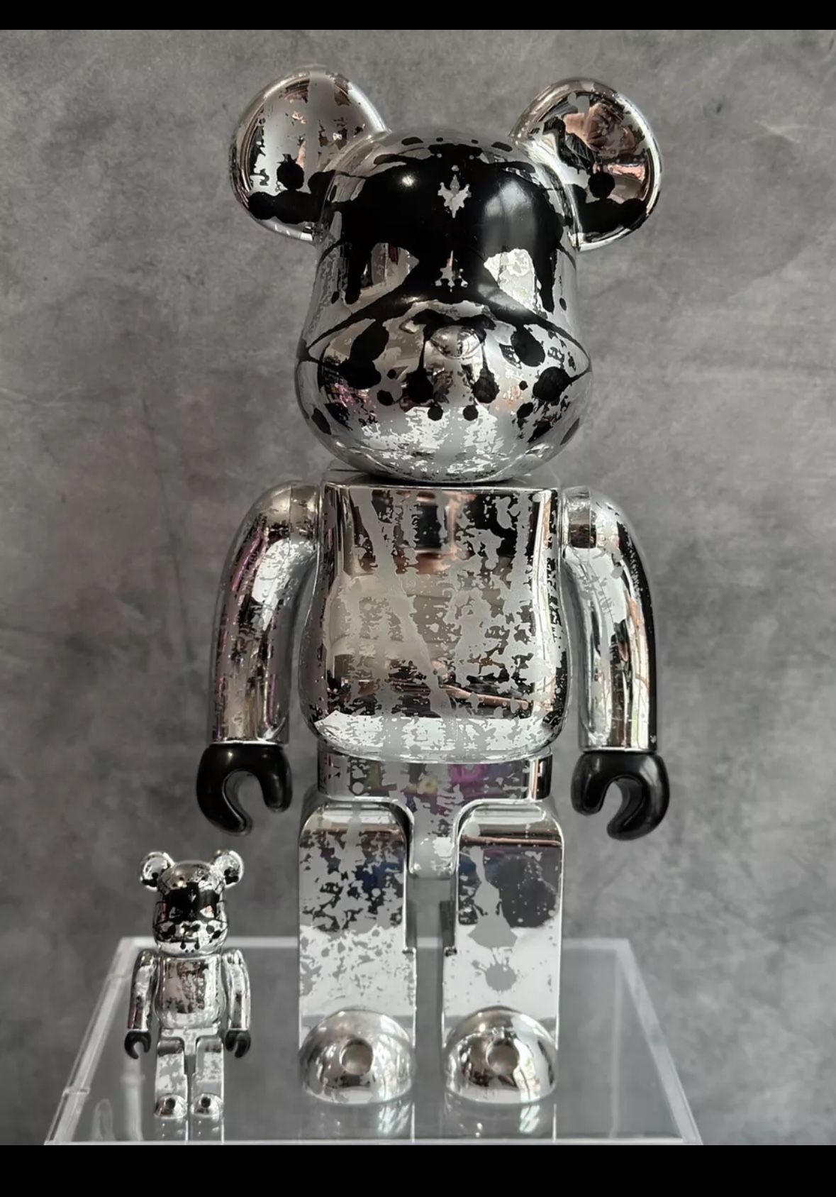Pushead Bearbrick Silver