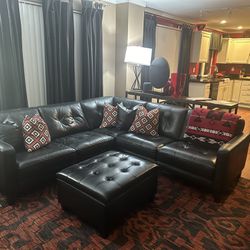 Dania Leather Sectional Sofa (Sectional Sofa only no pillows/rug/orottoman are included)
