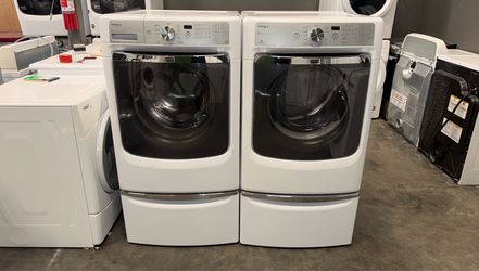MAYTAG  XL CAPACITY WASHER DRYER ELECTRIC SET FREE DELIVERY