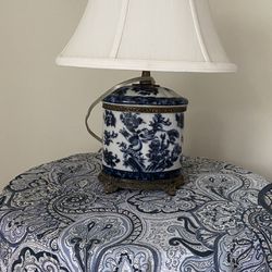 Blue And White Table Lamp