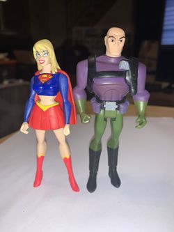 Justice League figures Supergirl Lex Luthor