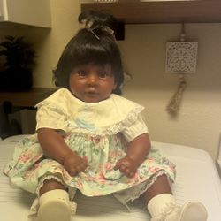 VTG Cute Apple Valley Baby Doll by Pat Secrist - Ethnic Baby Doll - OOAK - HTF