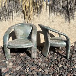 ⚡️⚡️extended Till Tuesday ⚡️⚡️Marge Carson Metallic 1992 Sculptural Lounge Chairs