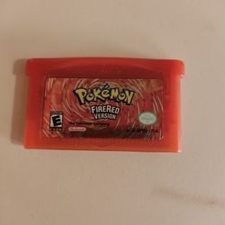 Pokemon Fire Red GBA Authentic 